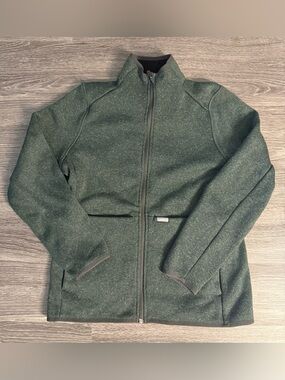 Figs On Shift Sweater Knit Jacket Bonsai Green Large